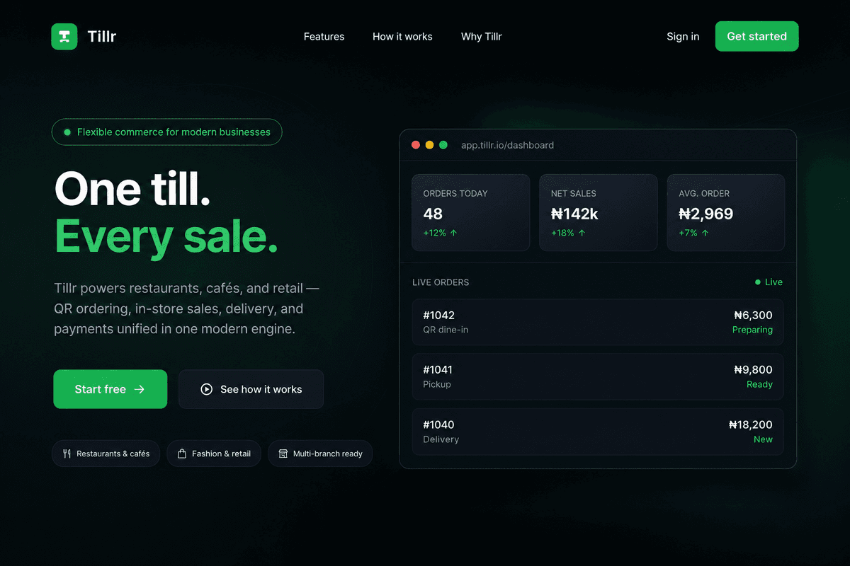 Tillr Commerce Engine